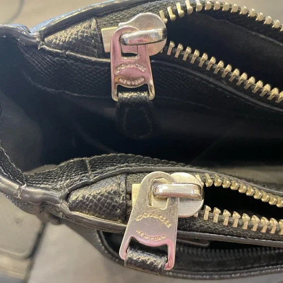 Coach Metropolitan Perry Briefcase Black Crossgrain Leather Laptop Bag Unisex - Picture 11 of 12